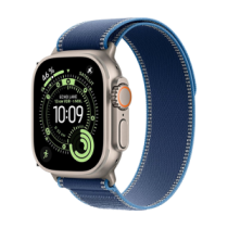 Apple Watch Ultra 3 (2025) 5G 49mm Natural Titanium Case with Trail Loop M/L - Blue/Bright Blue